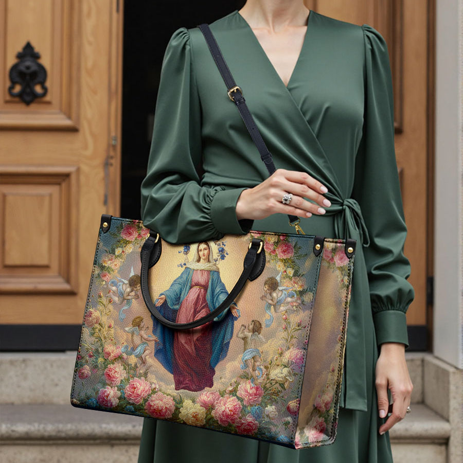 Catholight Assumption Of Mary Leather Bag