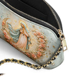 Catholight The Crescent of Serenity Leather Crossbody Bag