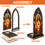 Catholight Sacred Heart Christmas Glow Candle Holder