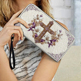 Catholight  Faith & Florals Leather Wallet Purse