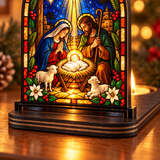 Catholight Nativity Star of Bethlehem Glow Candle Holder