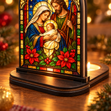 Catholight Holy Family Christmas Glow Candle Holder