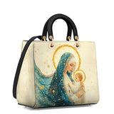 Catholight Divine Mother’s Embrace Lady Leather Bag