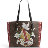 Catholight The Bishop's Grace Leather Tote Bag
