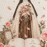 Catholight St. Thérèse of Lisieux Little Way Leather Rosary Pouch