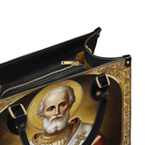 Catholight  Saint Nicholas The Patron of Generosity Leather Bag