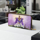 Catholight  Faithful Bloom Leather Wallet Purse