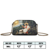 Catholight The Divine Shepherd's Grace Leather Crossbody Bag