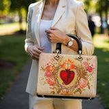 Catholight Sacred Heart of Grace Lady Leather Bag