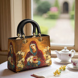 Catholight The Lily Of Purity Lady Leather Bag