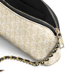 Catholight The Ave Maria Pattern Leather Crossbody Bag