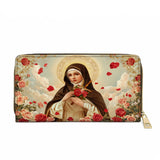 Catholight  Little Flower Elegance Leather Wallet Purse