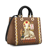 Catholight Agnus Dei Lady Leather Bag