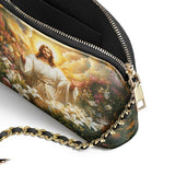 Catholight Resurrection Bloom Leather Crossbody Bag