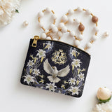 Catholight The Holy Spirit and Lily Leather Rosary Pouch