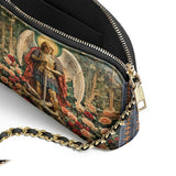 Catholight Archangel's Triumph Leather Crossbody Bag