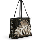 Catholight The Divine Monogram Leather Tote Bag