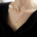 Catholight Miraculous Mary Necklace in Gold Vermeil