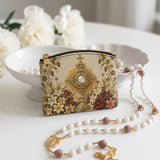 Catholight Eucharistic Bloom Leather Rosary Pouch