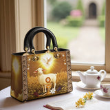 Catholight The Lamb Of Redemption Lady Leather Bag