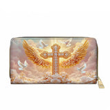 Catholight  Dove of Peace Leather Wallet Purse