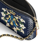 Catholight Crown Of Grace Leather Crossbody Bag