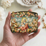 Catholight Halo Of Roses Leather Rosary Pouch