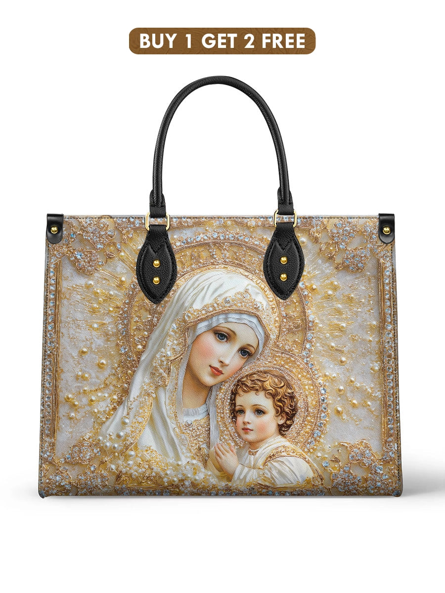 Catholight Heavenly Grace In Radiant Splendor Leather Bag