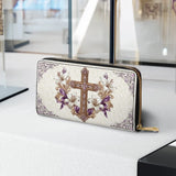 Catholight  Faith & Florals Leather Wallet Purse
