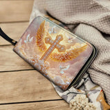 Catholight  Dove of Peace Leather Wallet Purse