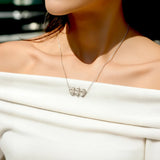 Catholight Holy Family Hearts Necklace in Sterling Silver