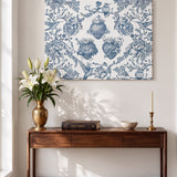 Catholight Sacred Elegance Blue and White Devotion Canvas Wall Art