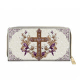 Catholight  Faith & Florals Leather Wallet Purse