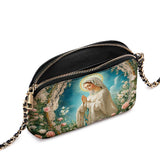 Catholight Lady Of Lourdes Leather Crossbody Bag