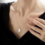 Catholight Miraculous Mary Necklace in Sterling Silver