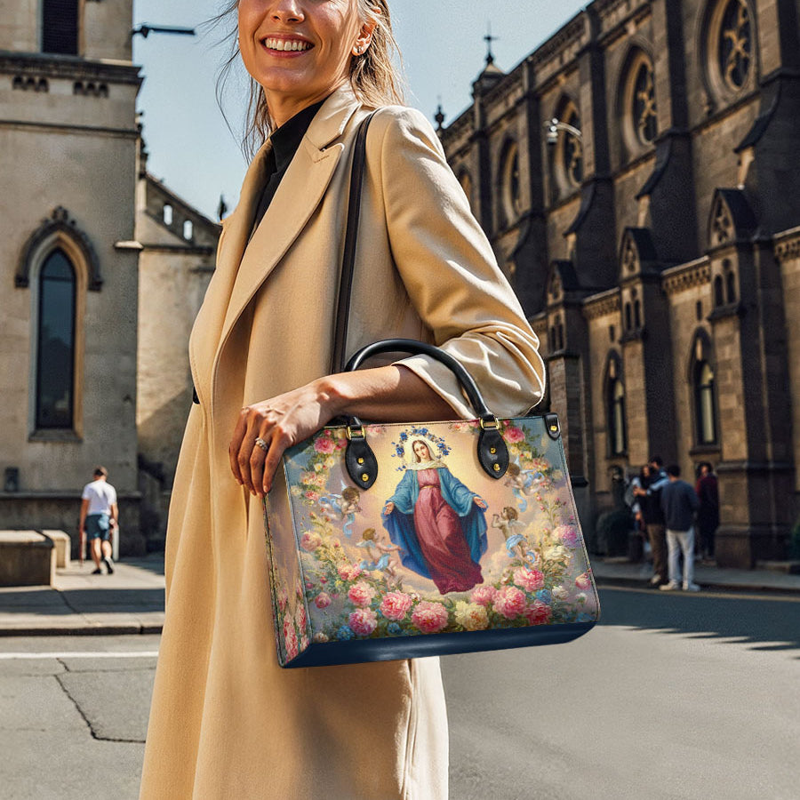 Catholight Assumption Of Mary Leather Bag