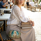 Catholight Lady Of Lourdes Leather Crossbody Bag