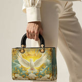 Catholight Grace of the Holy Spirit Personalized Lady Leather Bag