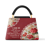 Catholight Blooming With Faith Leather Satchel Bag