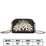Catholight The Divine Monogram Leather Crossbody Bag