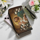 Catholight  Guardian of Faith and Purity - Leather Wallet Purse