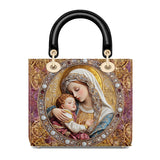 Catholight Divine Madonna And Child Lady Leather Bag
