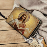 Catholight  Jesus the Savior Eternal Light - Leather Wallet Purse