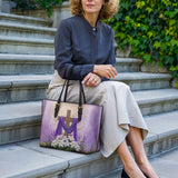 Catholight Faithful Bloom Leather Tote Bag