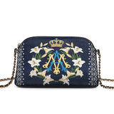 Catholight Crown Of Grace Leather Crossbody Bag