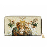Catholight  Holy Family Sacred Leather Wallet Purse