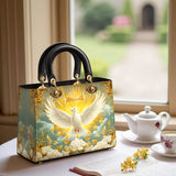 Catholight Grace of the Holy Spirit Personalized Lady Leather Bag