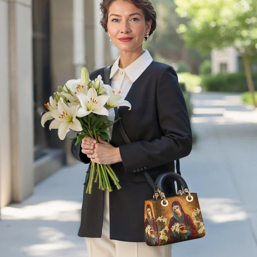 Catholight The Lily Of Purity Lady Leather Bag