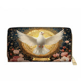 Catholight  Dove of Eternal Light Leather Wallet Purse