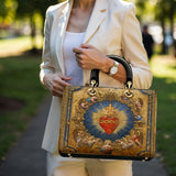 Catholight Sacred Heart of Divine Lady Leather Bag